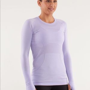 light purple lululemon long sleeve